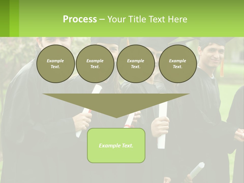 Group Grad Portrait PowerPoint Template