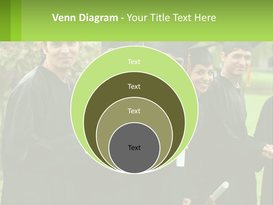 Group Grad Portrait PowerPoint Template