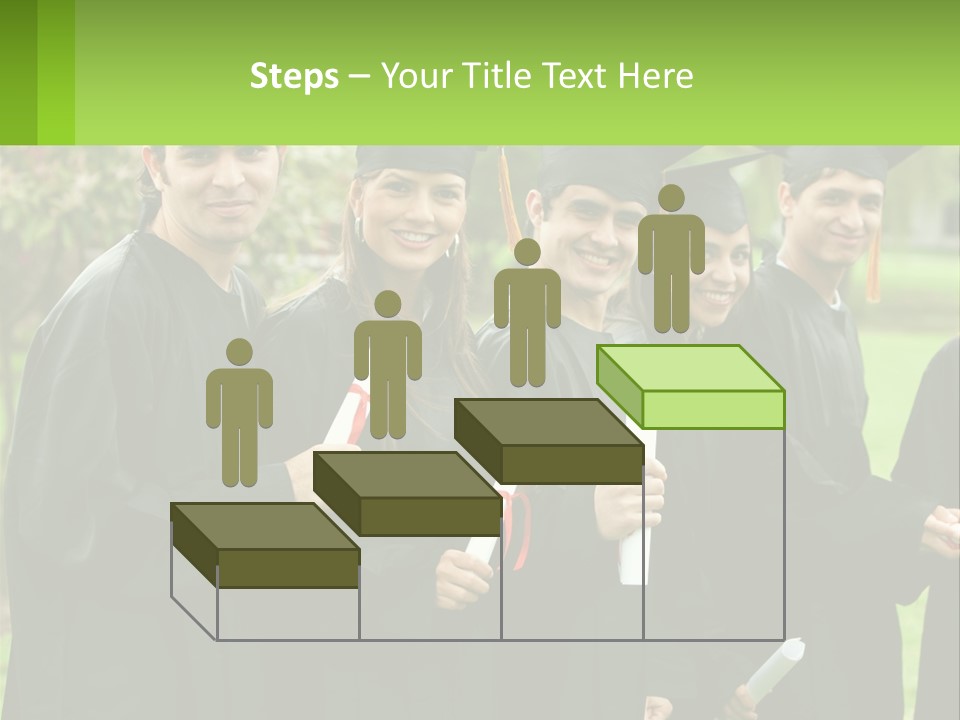 Group Grad Portrait PowerPoint Template