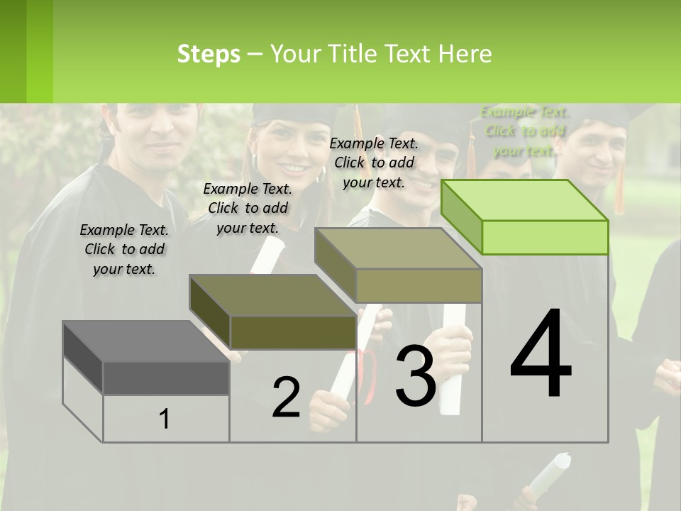 Group Grad Portrait PowerPoint Template