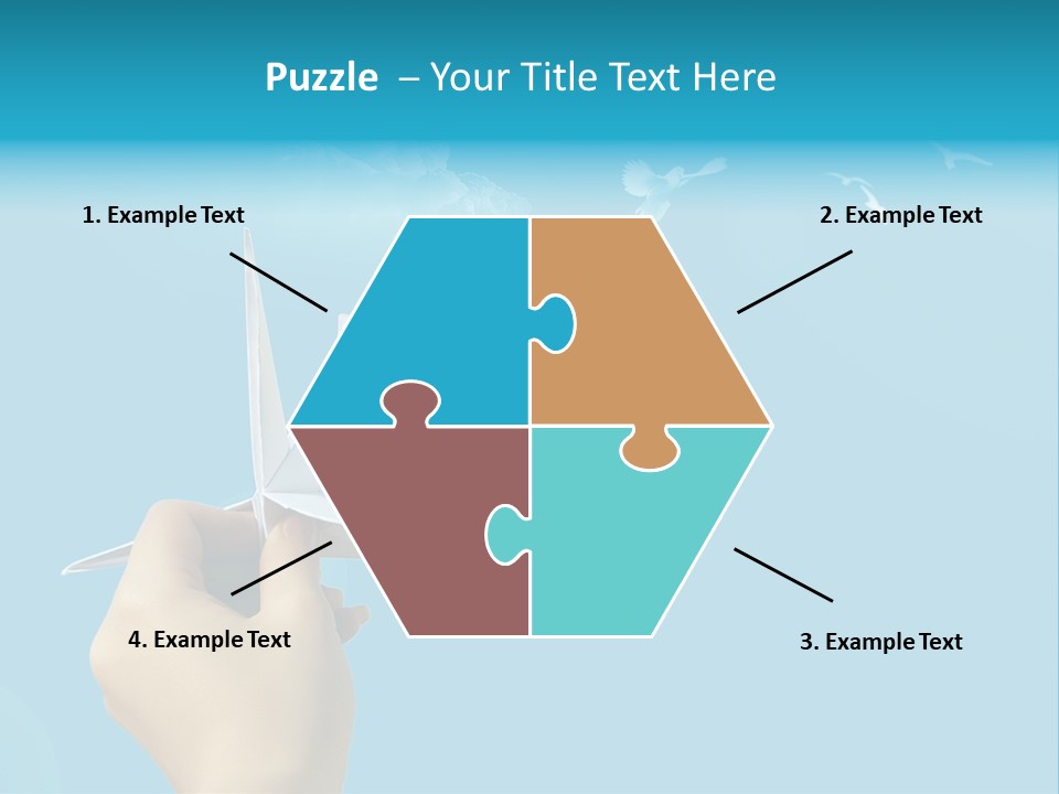 Origami Paper Birds PowerPoint Template