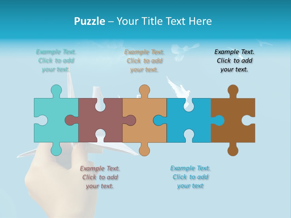 Origami Paper Birds PowerPoint Template