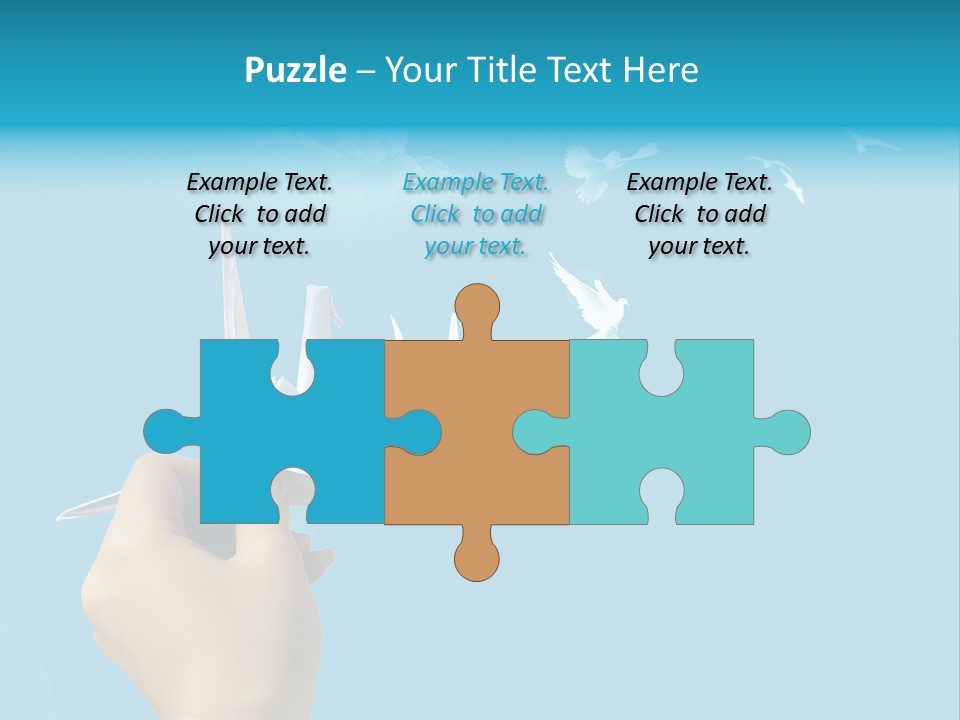 Origami Paper Birds PowerPoint Template