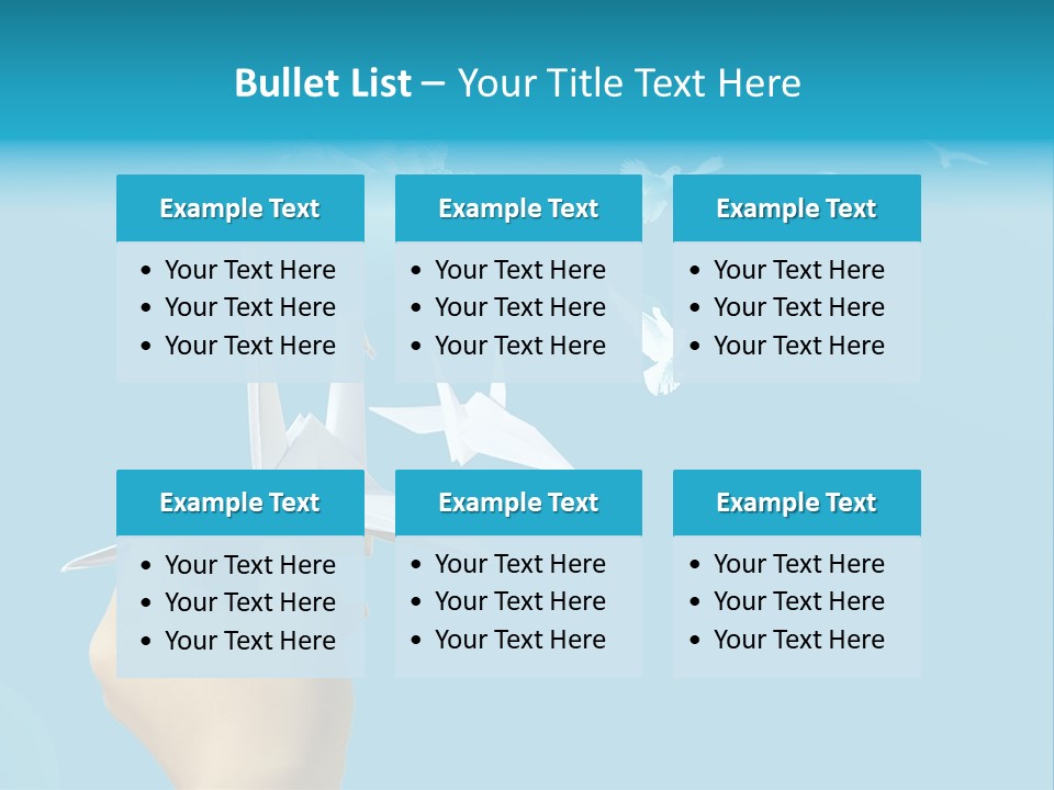 Origami Paper Birds PowerPoint Template