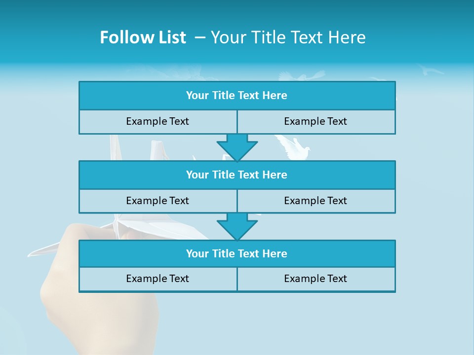 Origami Paper Birds PowerPoint Template