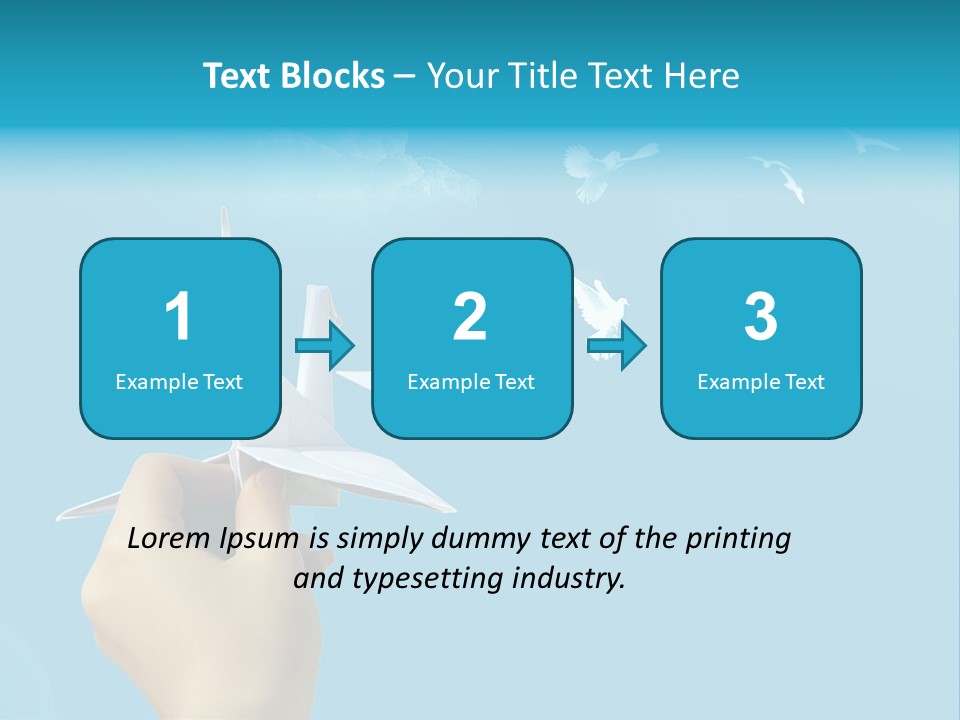Origami Paper Birds PowerPoint Template