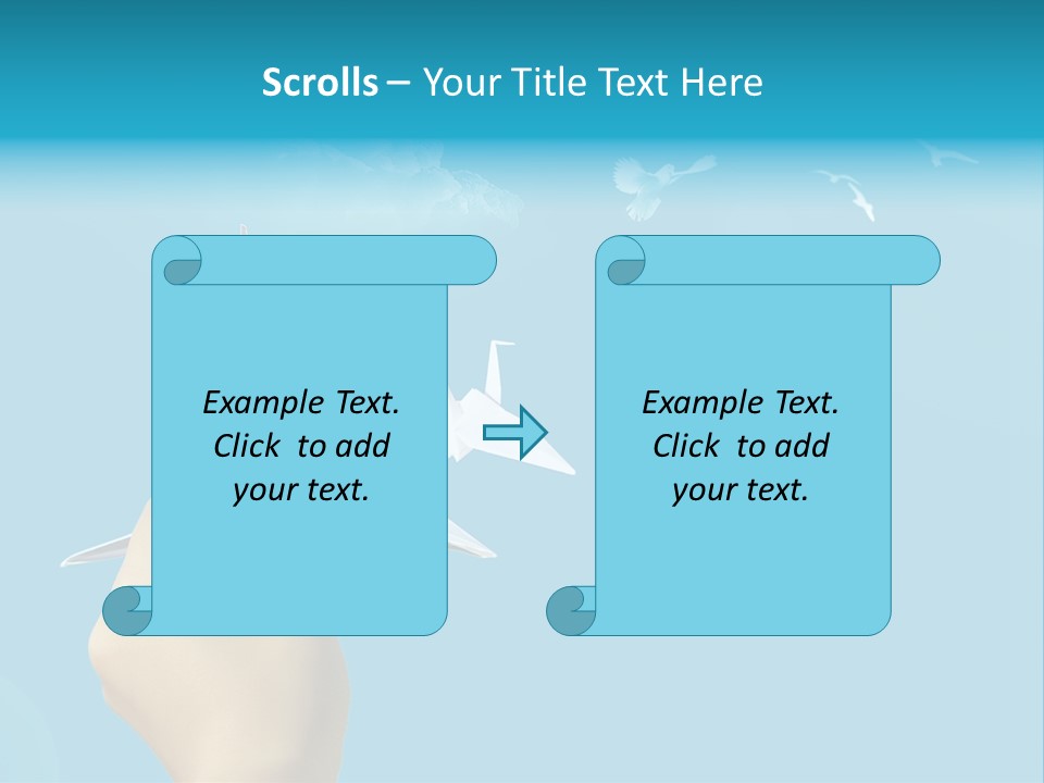 Origami Paper Birds PowerPoint Template