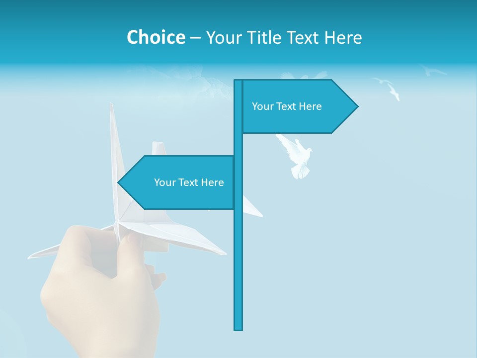 Origami Paper Birds PowerPoint Template