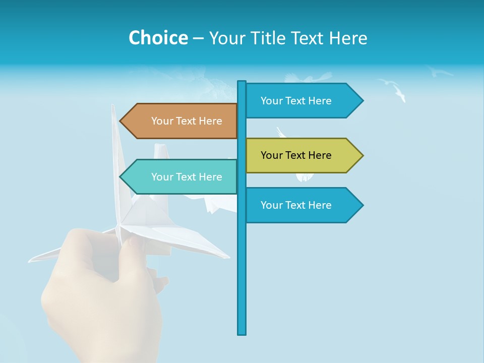 Origami Paper Birds PowerPoint Template