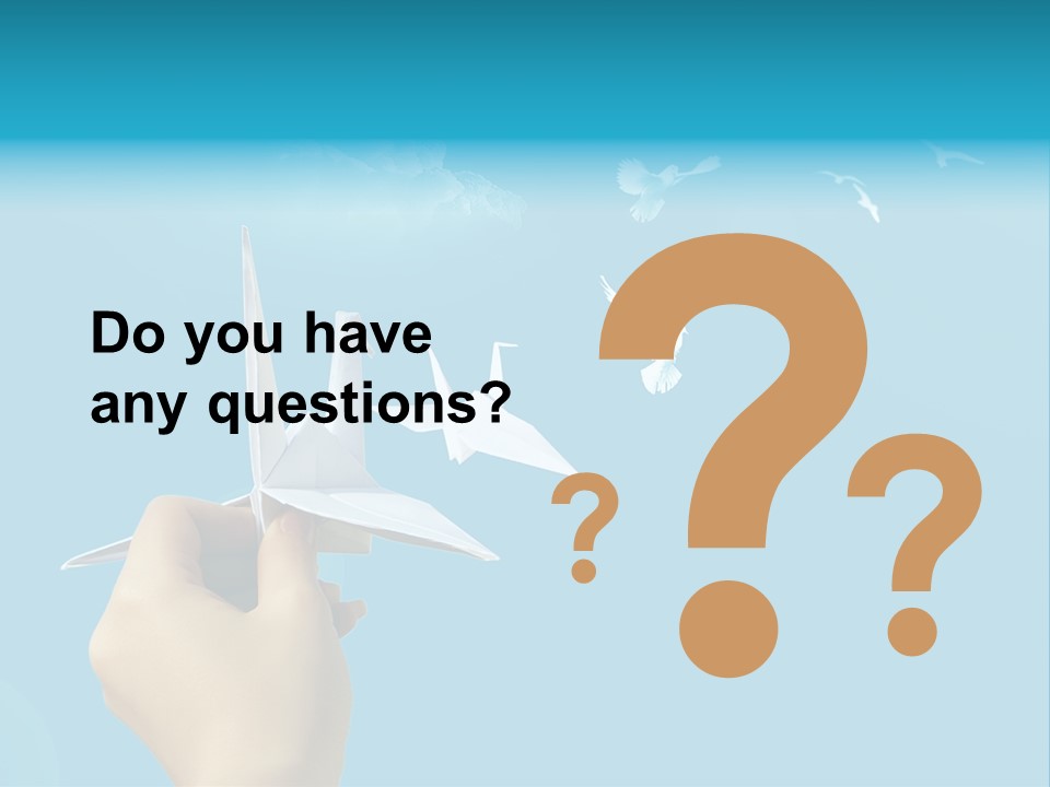 Origami Paper Birds PowerPoint Template