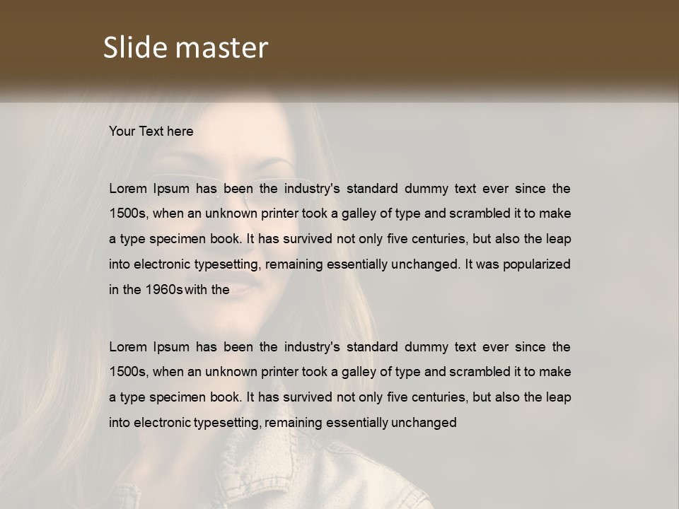 Face View Beautiful PowerPoint Template