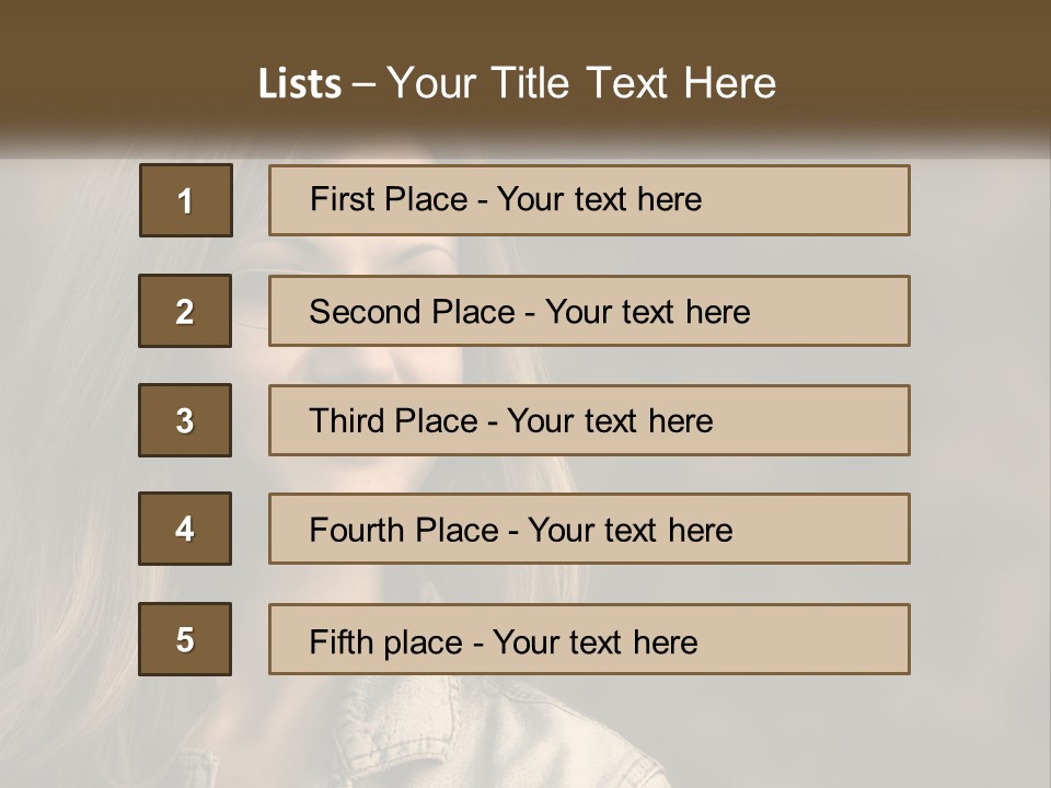 Face View Beautiful PowerPoint Template