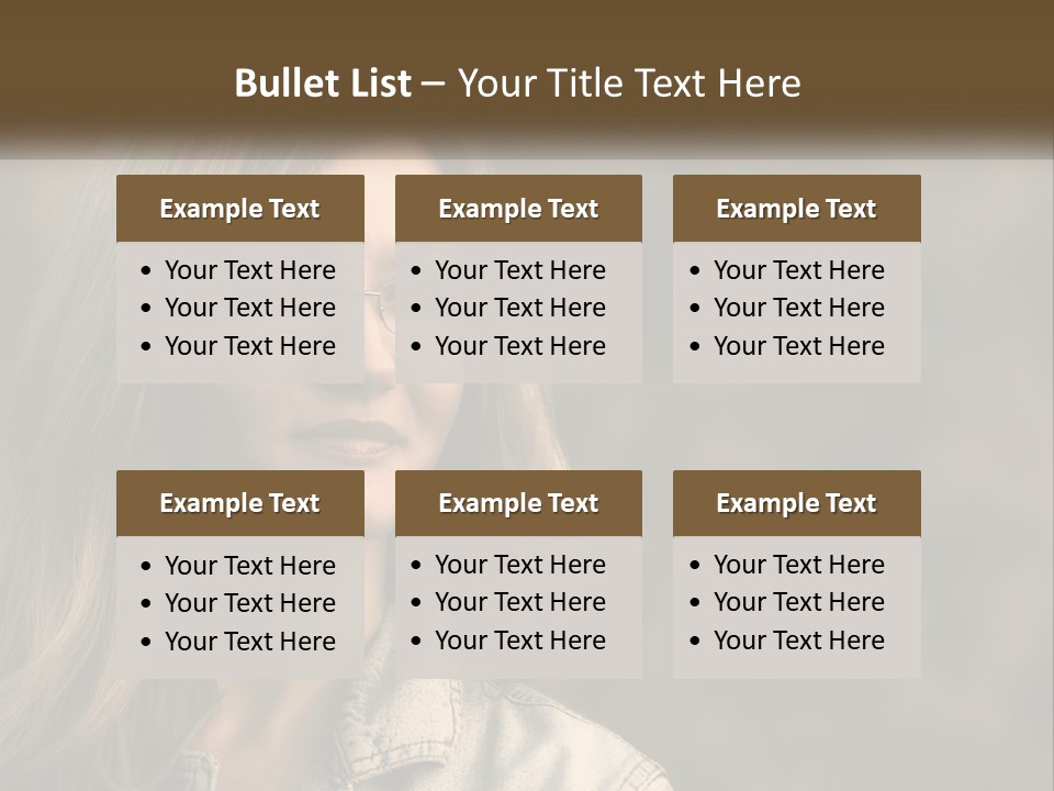 Face View Beautiful PowerPoint Template