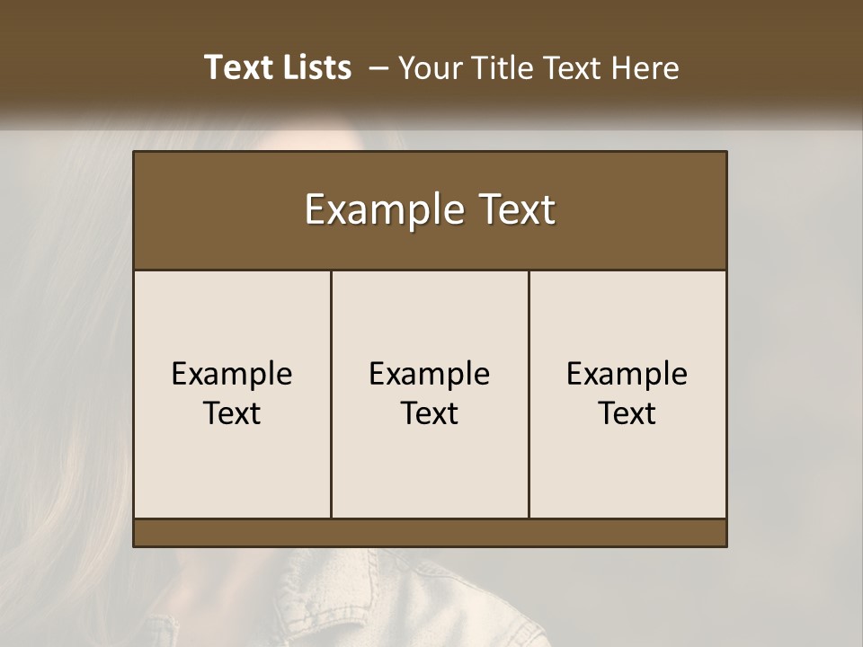 Face View Beautiful PowerPoint Template