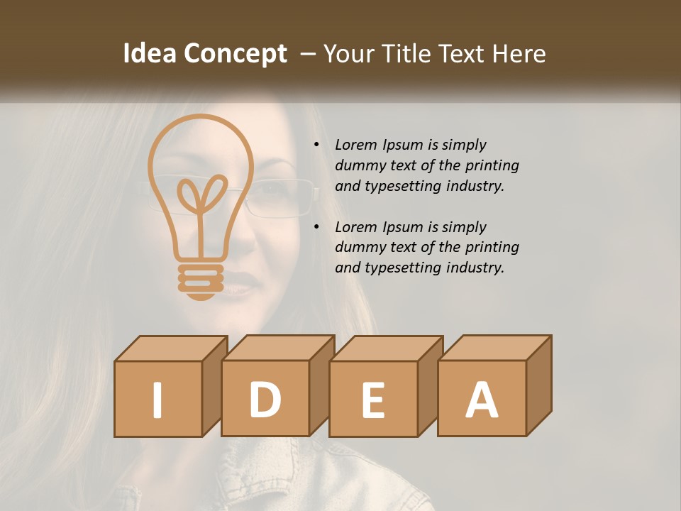 Face View Beautiful PowerPoint Template