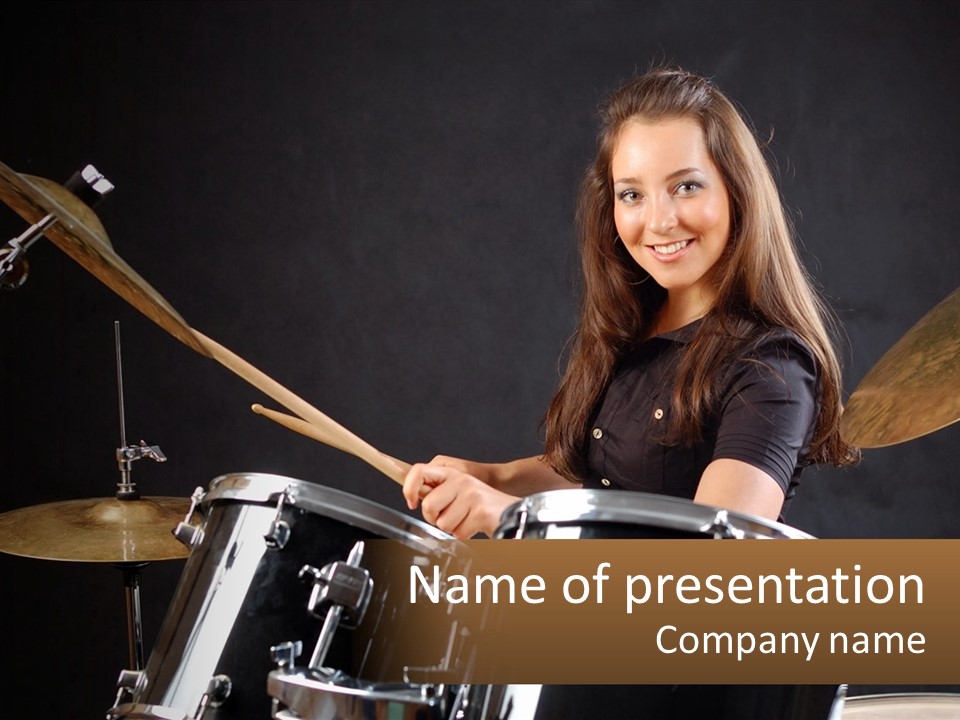 Rehearsal Cymbals Musician PowerPoint Template