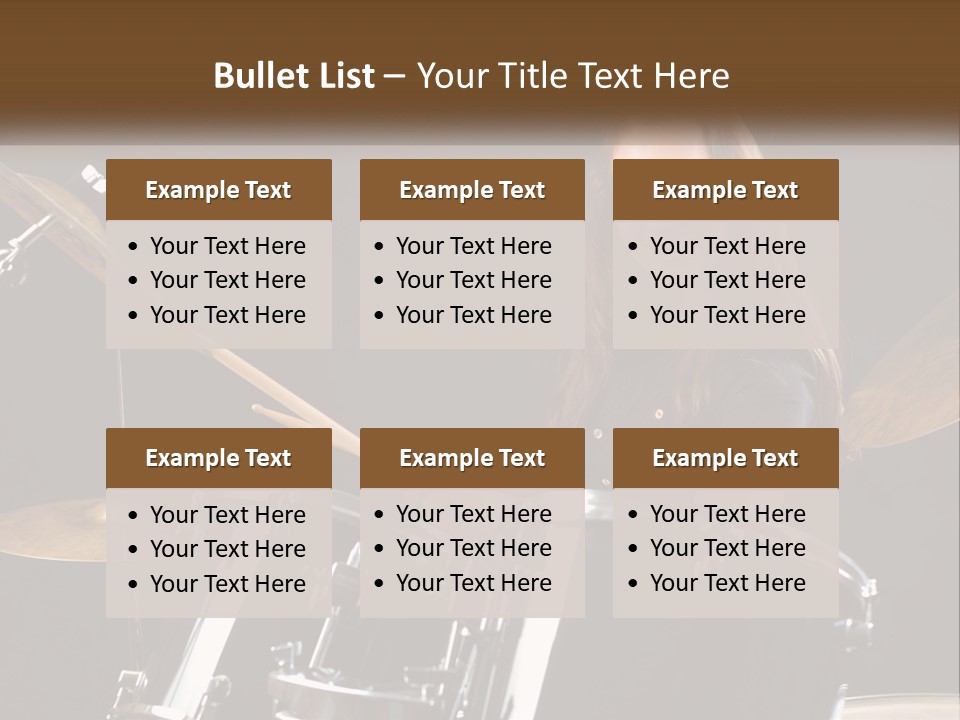 Rehearsal Cymbals Musician PowerPoint Template