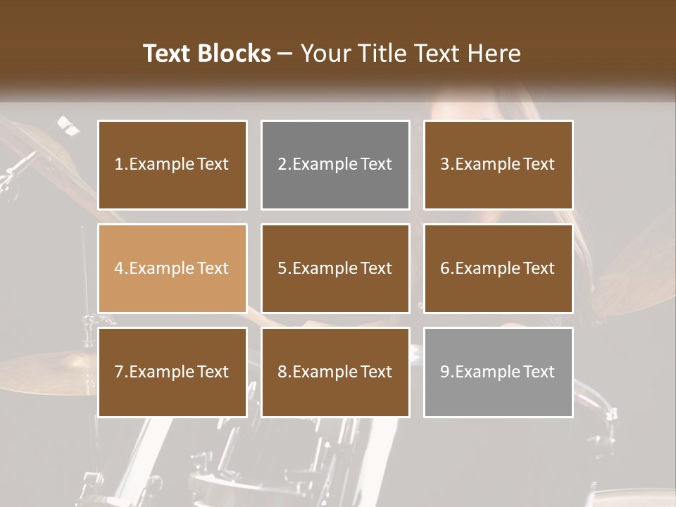Rehearsal Cymbals Musician PowerPoint Template
