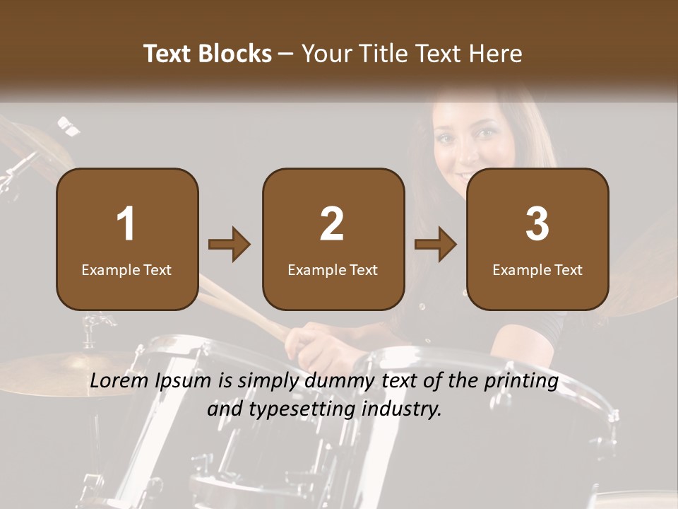 Rehearsal Cymbals Musician PowerPoint Template