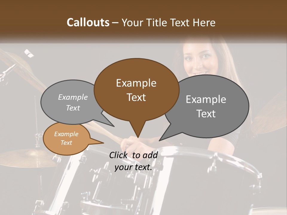 Rehearsal Cymbals Musician PowerPoint Template