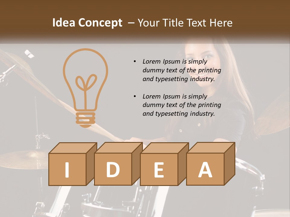 Rehearsal Cymbals Musician PowerPoint Template