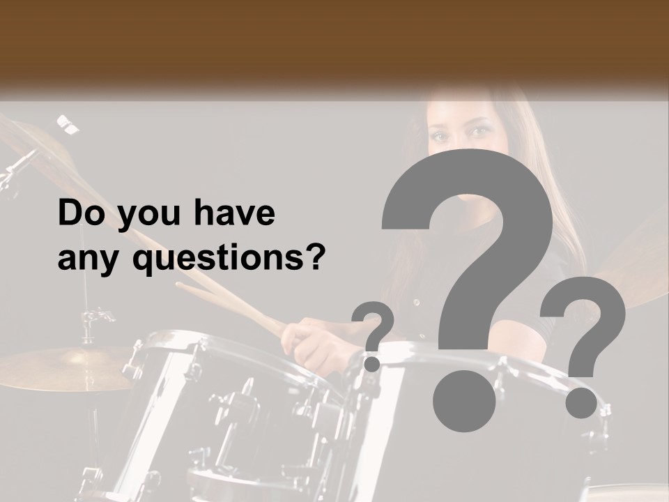 Rehearsal Cymbals Musician PowerPoint Template