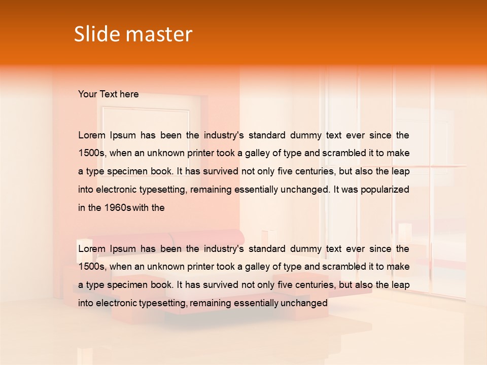 Room Real Clean PowerPoint Template