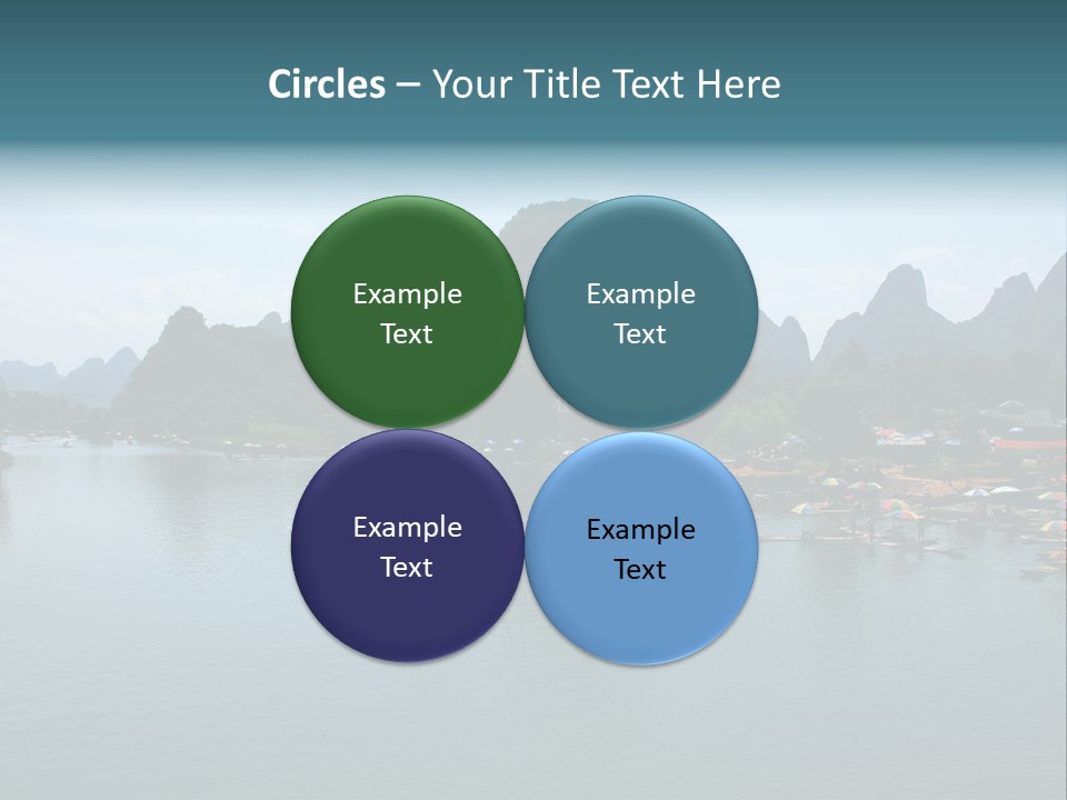 Karst Vacation Pinyin PowerPoint Template