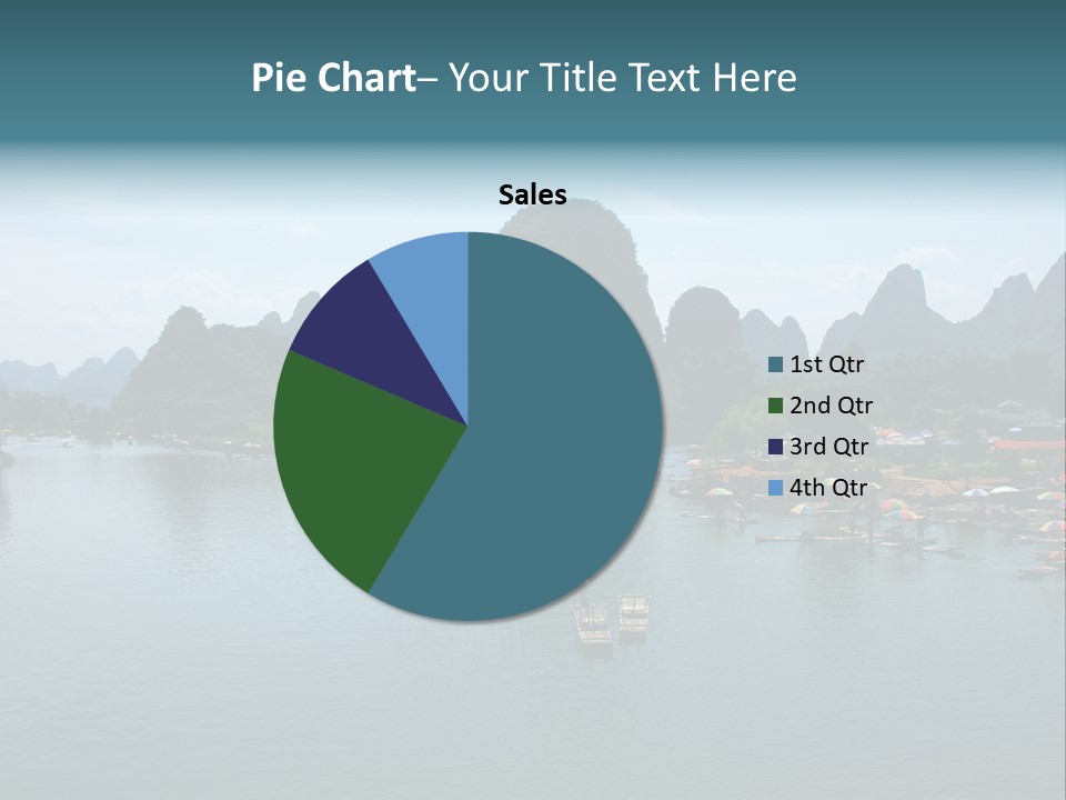 Karst Vacation Pinyin PowerPoint Template