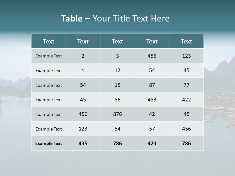 Karst Vacation Pinyin PowerPoint Template