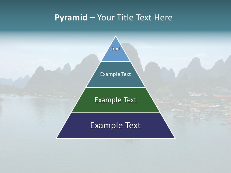 Karst Vacation Pinyin PowerPoint Template