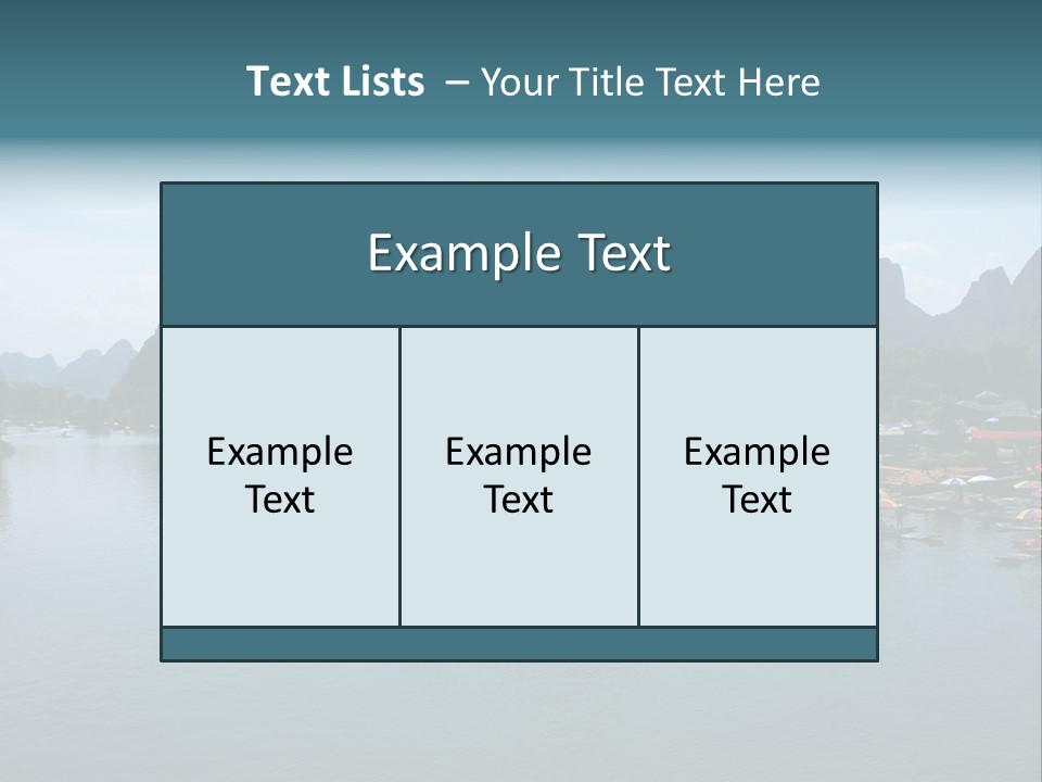 Karst Vacation Pinyin PowerPoint Template