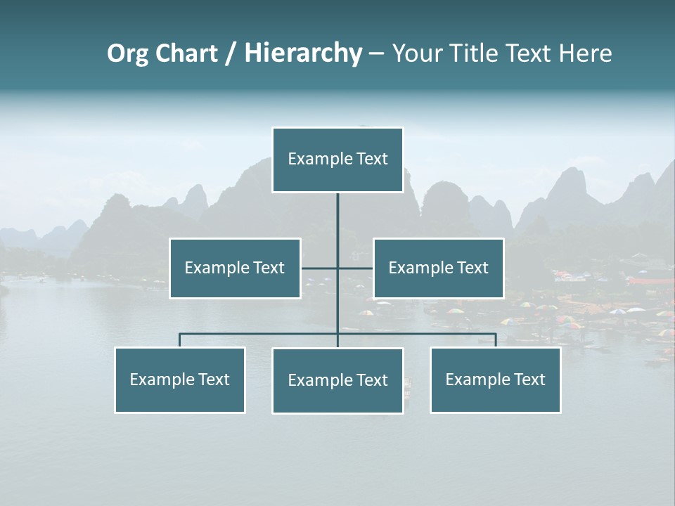 Karst Vacation Pinyin PowerPoint Template