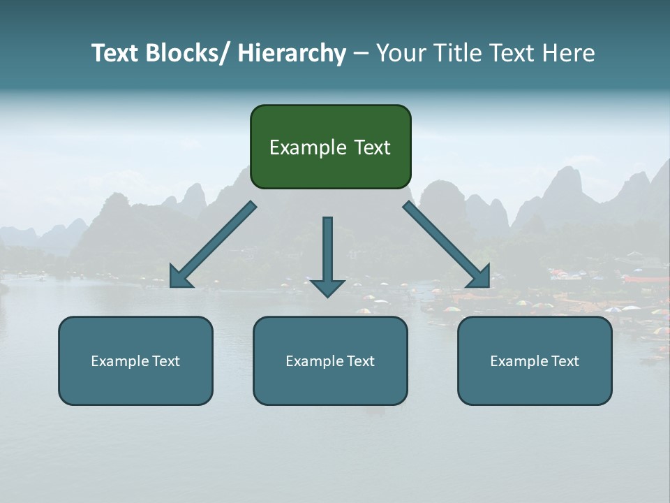 Karst Vacation Pinyin PowerPoint Template