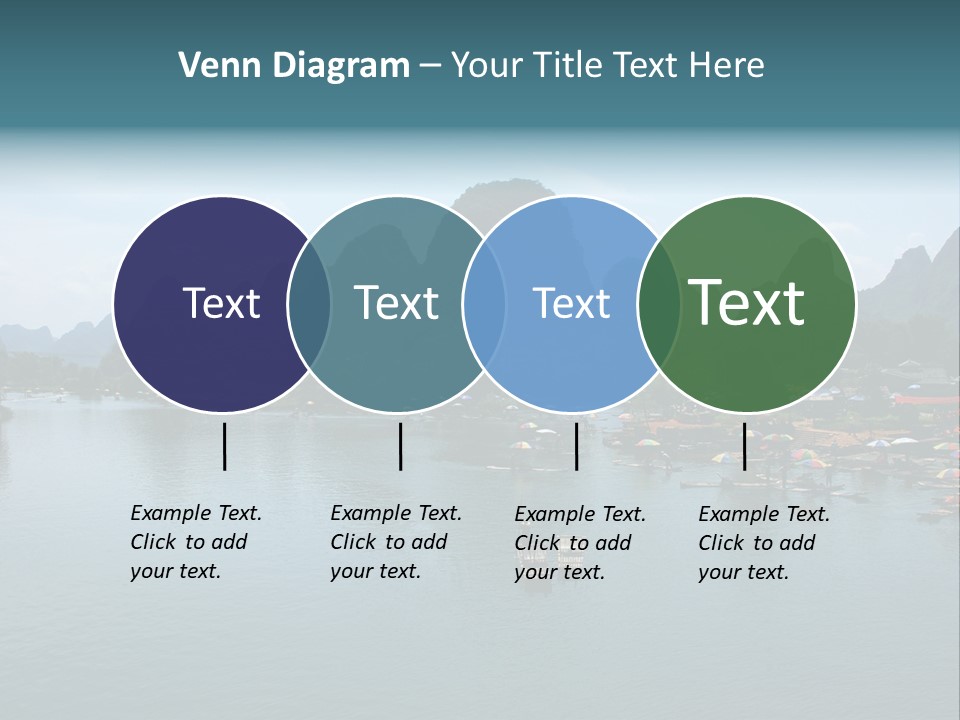 Karst Vacation Pinyin PowerPoint Template