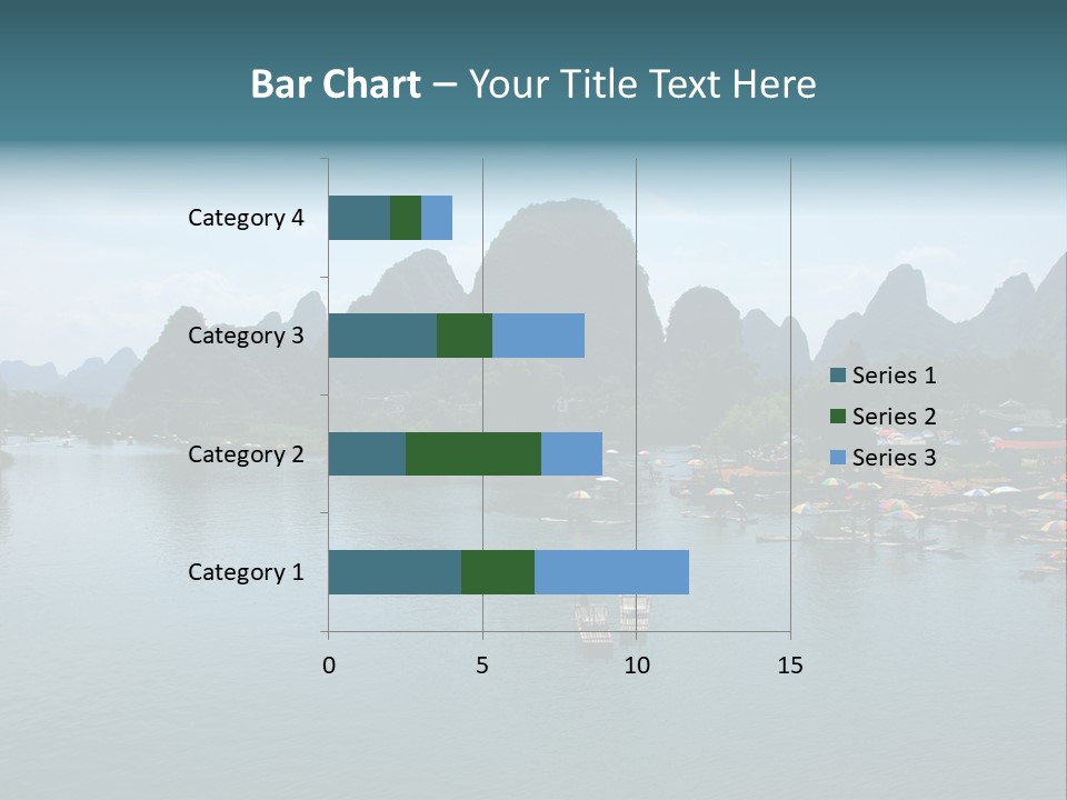Karst Vacation Pinyin PowerPoint Template