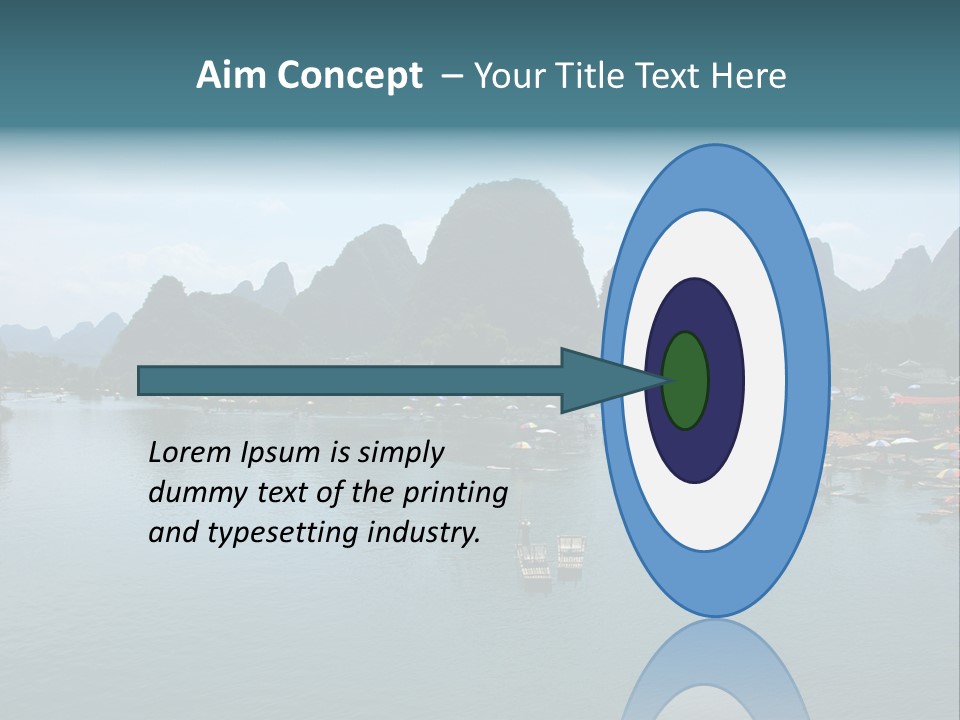 Karst Vacation Pinyin PowerPoint Template