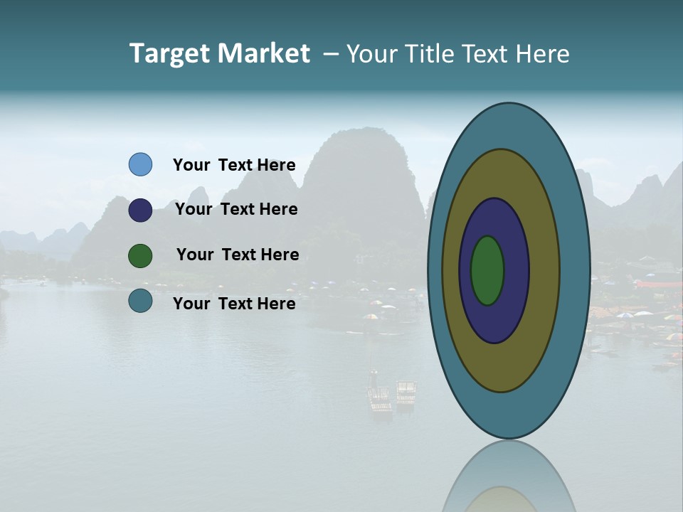 Karst Vacation Pinyin PowerPoint Template