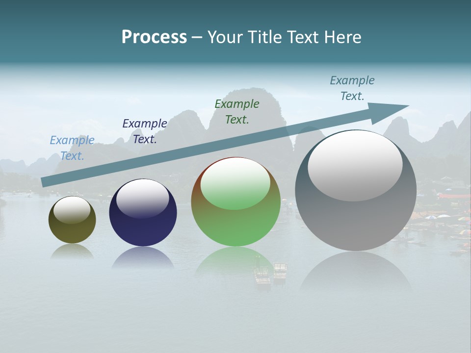 Karst Vacation Pinyin PowerPoint Template