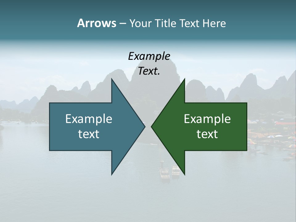 Karst Vacation Pinyin PowerPoint Template