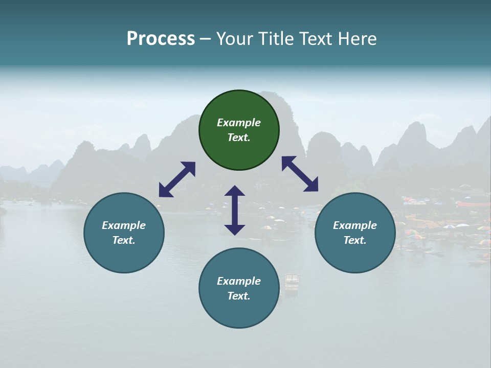 Karst Vacation Pinyin PowerPoint Template