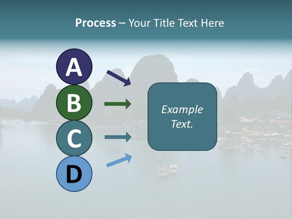 Karst Vacation Pinyin PowerPoint Template