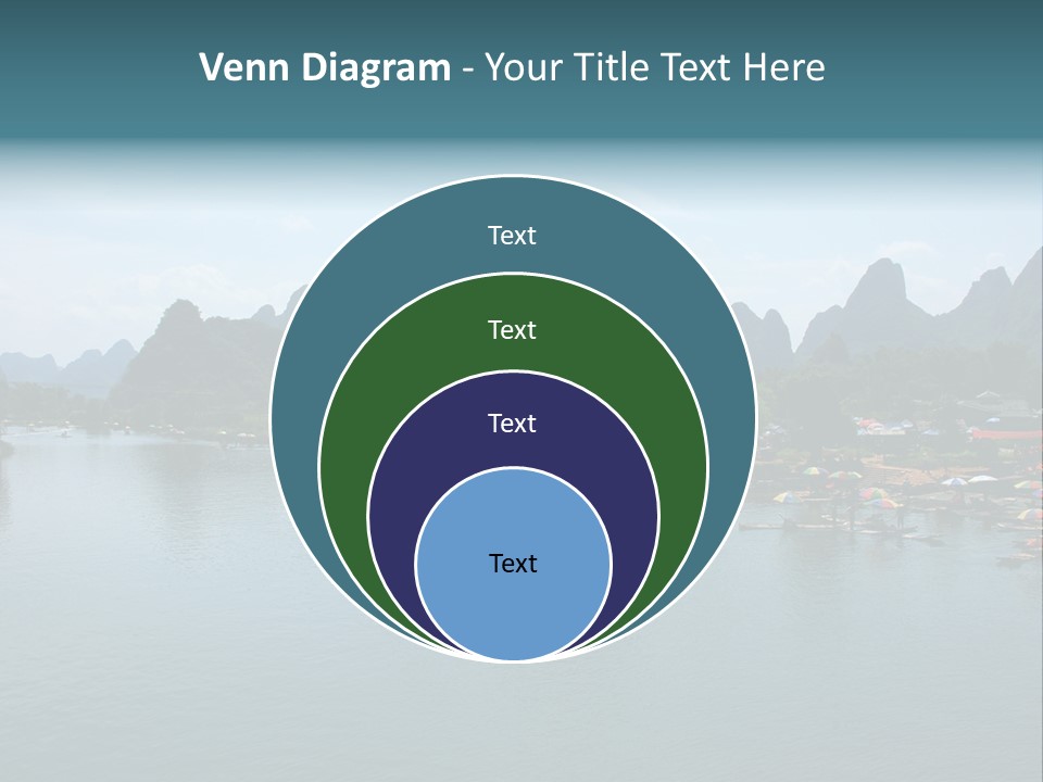 Karst Vacation Pinyin PowerPoint Template