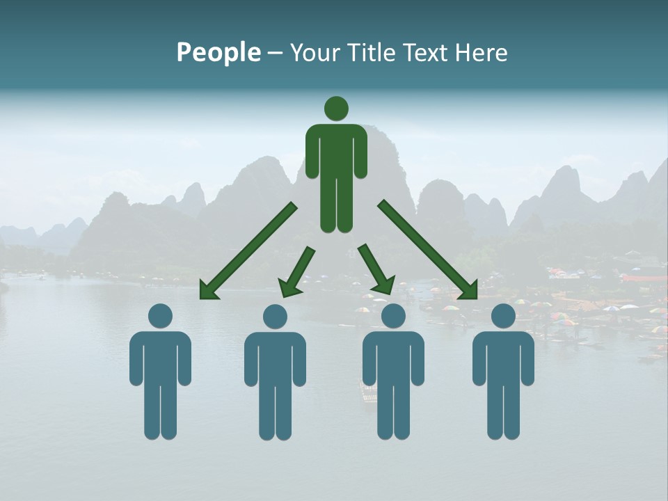 Karst Vacation Pinyin PowerPoint Template