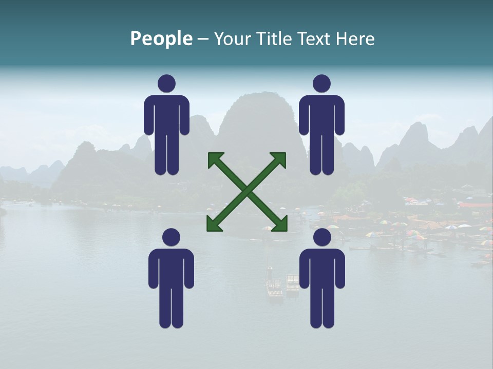 Karst Vacation Pinyin PowerPoint Template