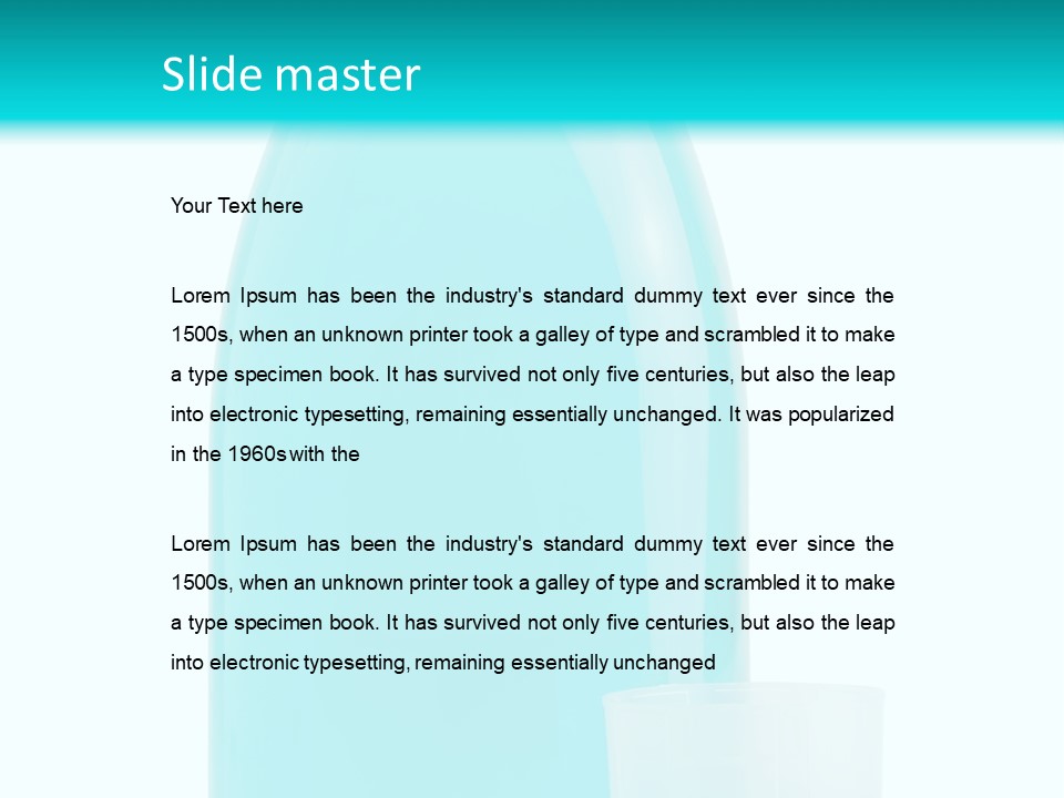 Mint Healthcare Plastic PowerPoint Template