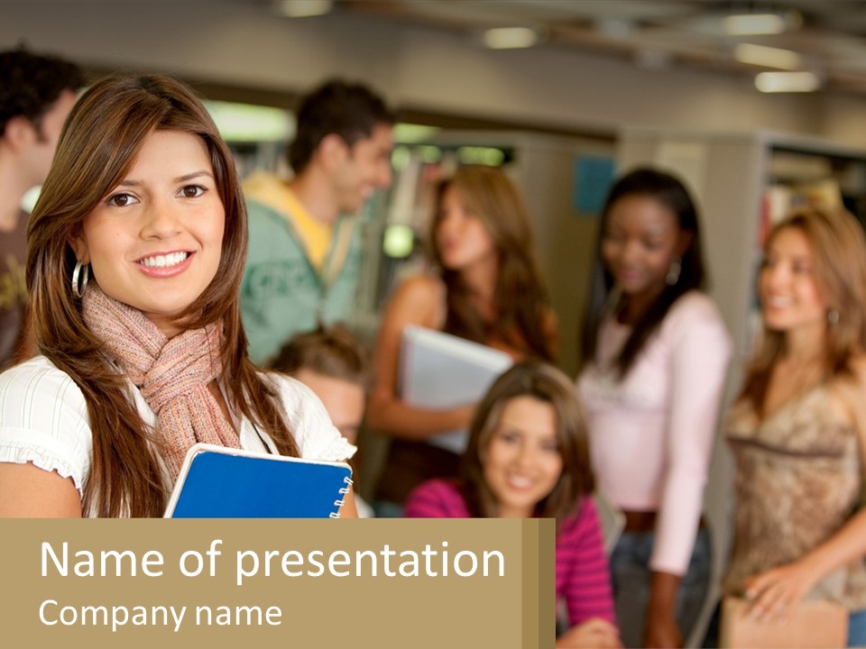 College Smile Book PowerPoint Template