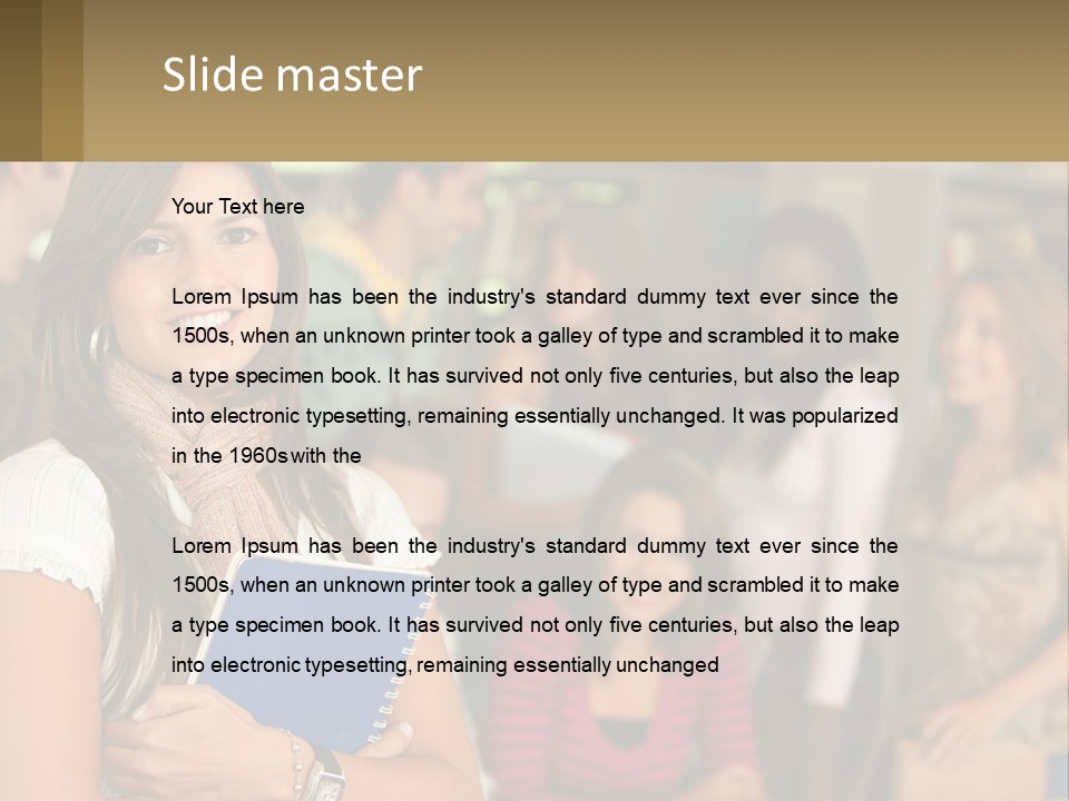 College Smile Book PowerPoint Template