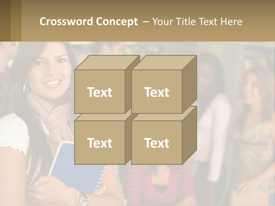College Smile Book PowerPoint Template