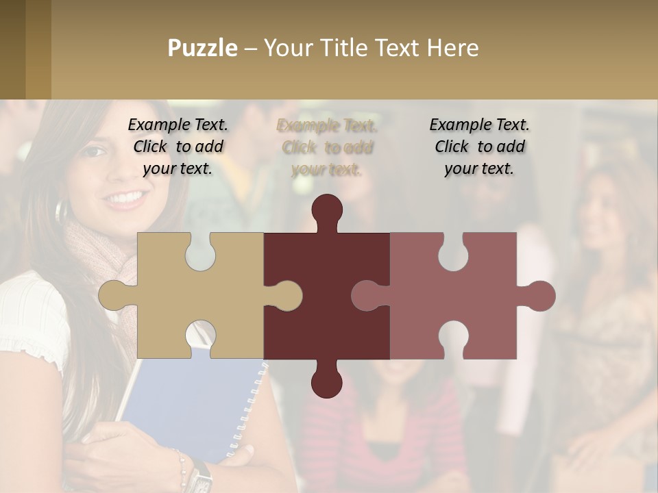 College Smile Book PowerPoint Template